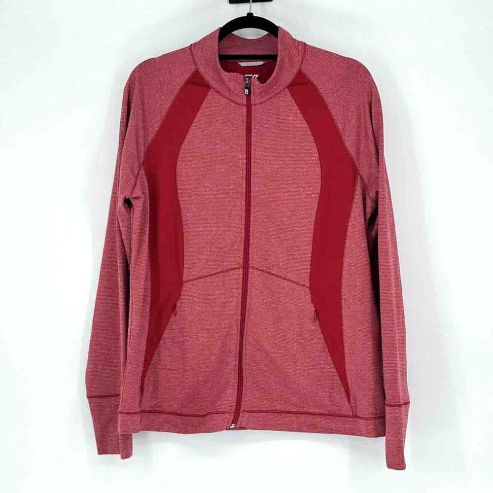 Cutter & Buck Women's Red Heather Shoreline Full Zip Jacket- Size XXL